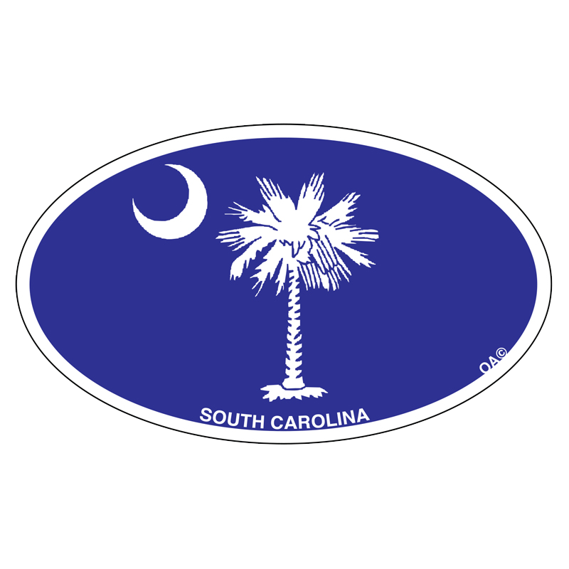 South Carolina State Flag Big Sticker Outdoor Addiction Charleston